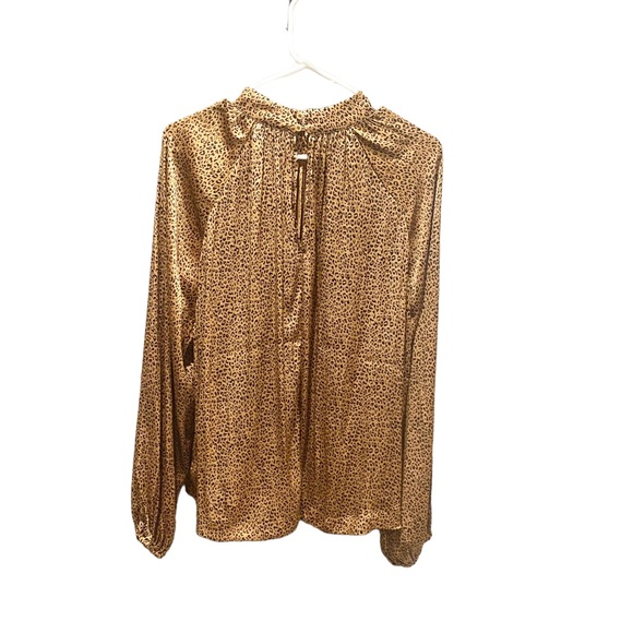 GAP Leopard Printed Satin Blouse - Picture 2 of 3